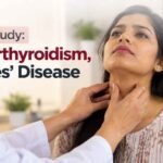 Hyperthyroidism and Graves’ disease case study showing a woman undergoing a thyroid examination.